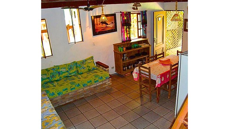 Chalé com Cozinha e Churrasqueira em Maresias