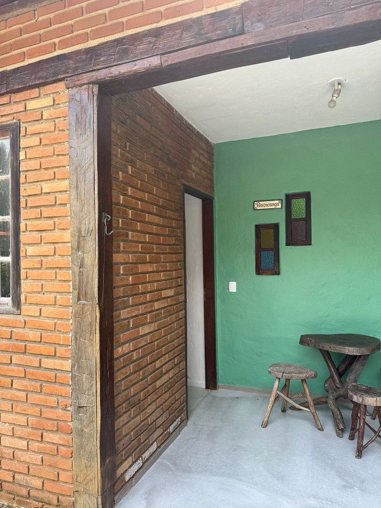 Chalé com Cozinha e Churrasqueira em Maresias