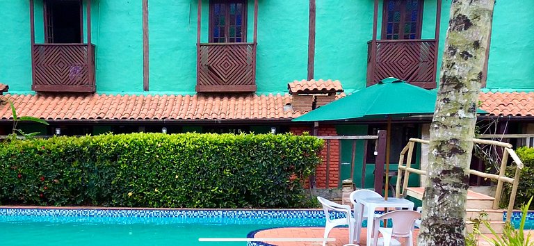 Chalé com Cozinha e Churrasqueira em Maresias