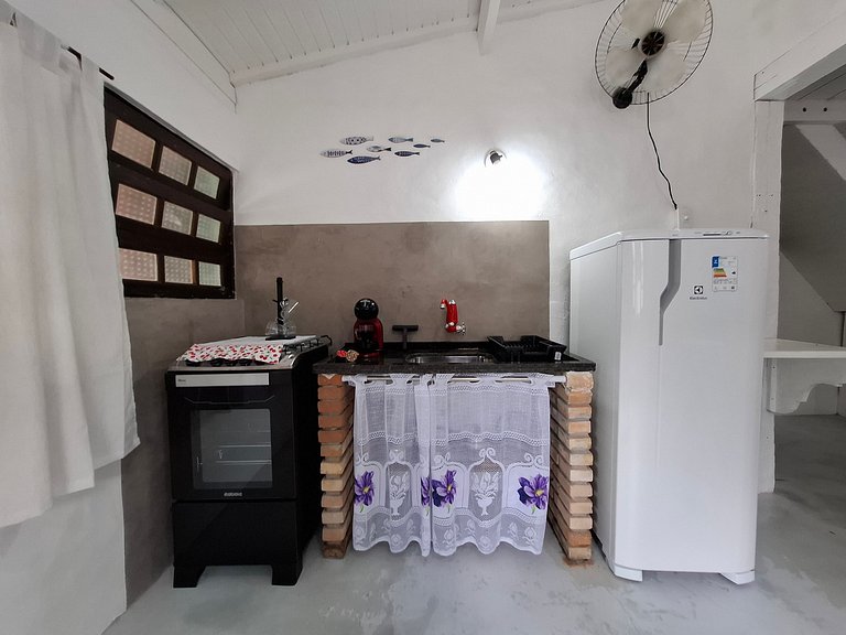 Chalé com Cozinha e Churrasqueira em Maresias