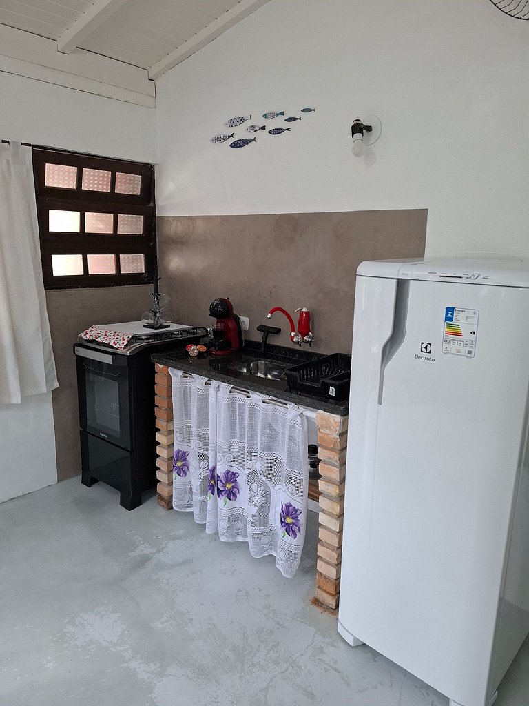 Chalé com Cozinha e Churrasqueira em Maresias