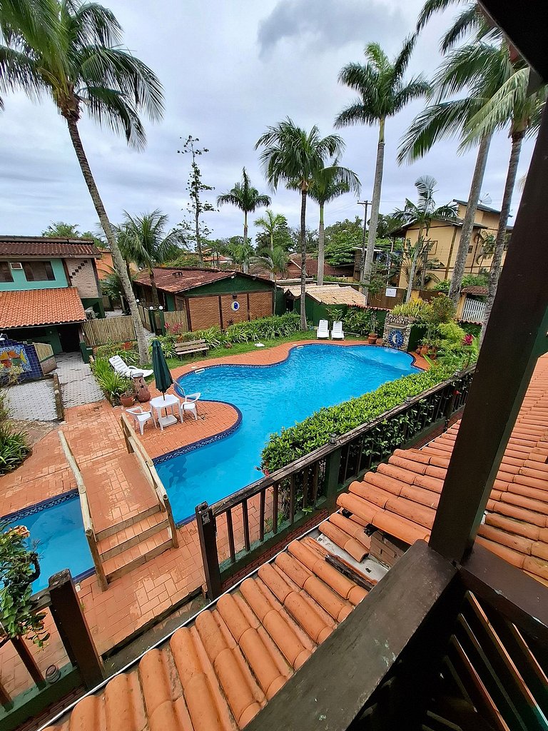 Chalé com Cozinha e Churrasqueira em Maresias