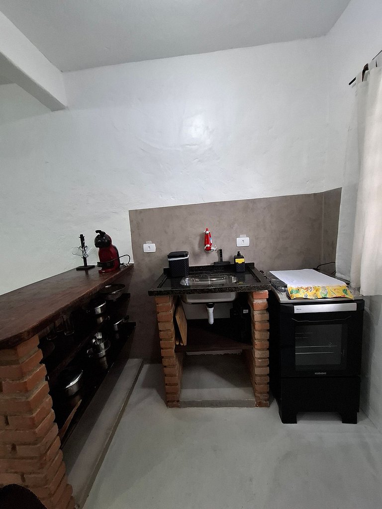 Chalé com Cozinha e Churrasqueira em Maresias